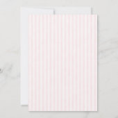 Pariser Rosa Brautparty Einladung (Rückseite)