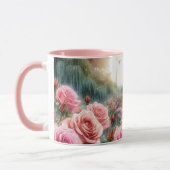 Pariser Rose Garden Eiffelturm Rosa Tasse (Links)