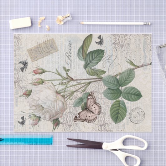 Pariser Rose Seidenpapier (Handwerk)