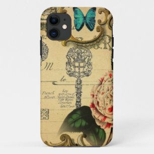 Pariser Schlüssel Vintag Camellia Botanisch Case-Mate iPhone Hülle