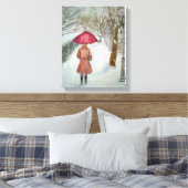 Pariser Schnee Leinwanddruck (Insitu (Schlafzimmer))