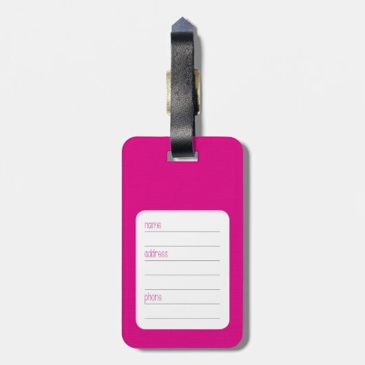 Pariser Schnurrbart Katzenkunst - Gepäckanhänger (Rückseite vertikal)