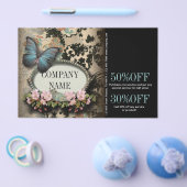 Pariser Schönheitssalon mit Vintagem Blumenschmett Flyer (Einzeln)