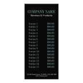 Pariser Schönheitssalon mit Vintagem Blumenschmett Werbekarte (Hinten)