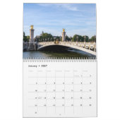 Pariser Sehenswürdigkeiten Kalender (Jan 2027)