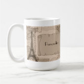 Pariser Sepia-Kaffeetasse Kaffeetasse (Links)