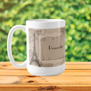 Pariser Sepia-Kaffeetasse Kaffeetasse