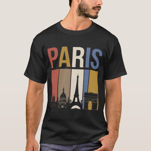 Pariser Silhouette T-Shirt (Vorderseite)