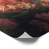 Pariser Sonnenuntergang mit Eiffelturm Poster (Ecke)