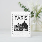 Pariser Souvenir Postkarte (Stehend Vorderseite)