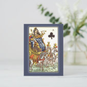 Pariser Spielkarte, 17. Jahrhundert Postkarte (Stehend Vorderseite)