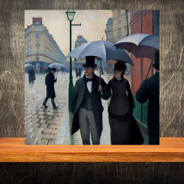 Pariser Straße bei Regenwetter - Gustave Caillebot Fliese