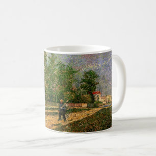 Pariser Straße mit Bauern von Vincent van Gogh Kaffeetasse