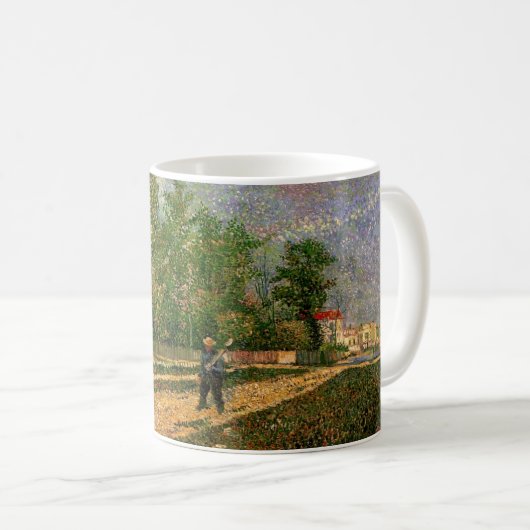 Pariser Straße mit Bauern von Vincent van Gogh Kaffeetasse (VorderseiteRechts)