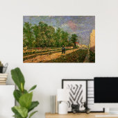 Pariser Straße mit Bauern von Vincent van Gogh Poster (Heimbüro)