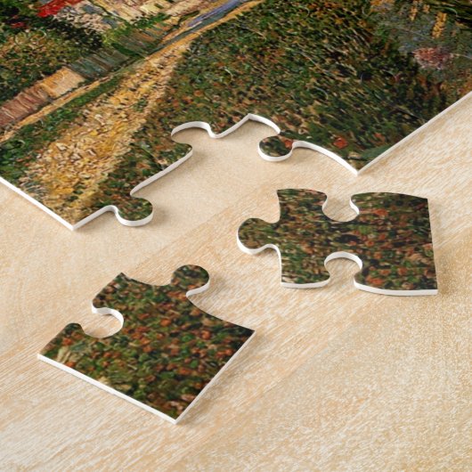 Pariser Straße mit Bauern von Vincent van Gogh Puzzle (Seite)