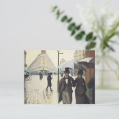 Pariser Straße, Rainy Day Postkarte (Stehend Vorderseite)