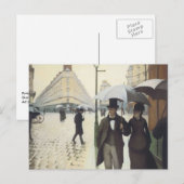 Pariser Straße, Rainy Day Postkarte (Vorne/Hinten)