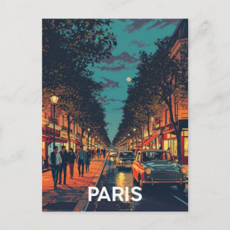 Pariser Straßen Postkarte