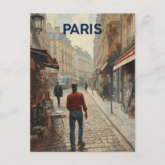 Pariser Straßen Postkarte