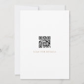 Pariser Teeparty-QR-Code-Brautabschied Einladung (Rückseite)