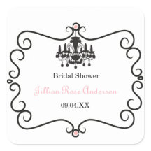 Pariser Themen- Brautparty - Aufkleber auf dem Pla