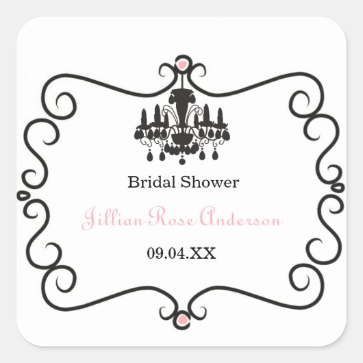 Pariser Themen- Brautparty - Aufkleber auf dem Pla (Vorderseite)