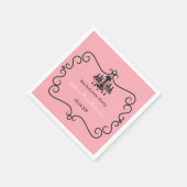 Pariser Themen- Junggeselinnen-Abschied Napkin Serviette (Ecke)