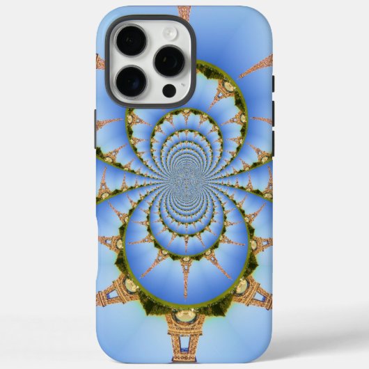 Pariser Traum | Eiffelturm Kaleidoskop Blauer Himm Case-Mate iPhone Hülle (Rückseite)