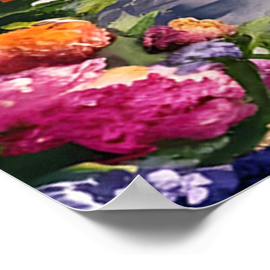 Pariser Traum mit Eiffelturm Poster (Ecke)