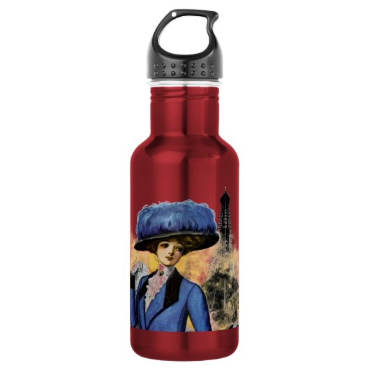 Pariser Träume Trinkflasche (Vorderseite)
