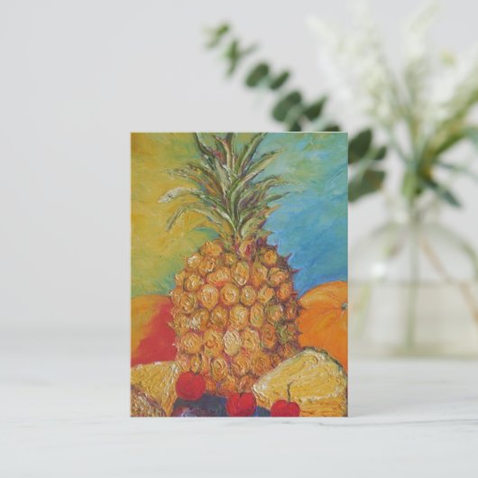 Pariser Tropenananas Postkarte (Stehend Vorderseite)