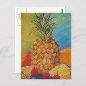 Pariser Tropenananas Postkarte (Vorne/Hinten)