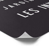 Pariser typografie, grau poster (Ecke)