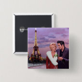 Pariser Urlaub Button (Vorne & Hinten)