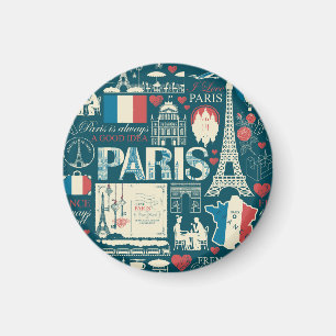 Pariser Vintage: Eleganz der französischen Republi Magnet