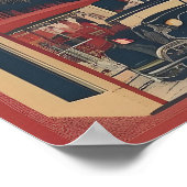 Pariser Vintage-Malerei Poster (Ecke)