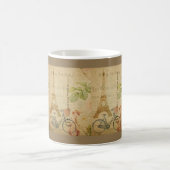 Pariser Vintage mit Eiffelturm Kaffeetasse (Mittel)