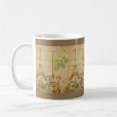 Pariser Vintage mit Eiffelturm Kaffeetasse (Links)