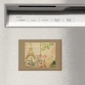 Pariser Vintage mit Eiffelturm Magnet (In Situ (Geschirrspüler))