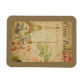 Pariser Vintage mit Eiffelturm Magnet (Horizontal)