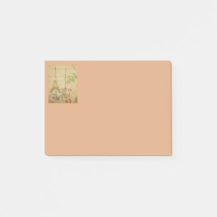 Pariser Vintage mit Eiffelturm Post-it Klebezettel