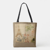 Pariser Vintage mit Eiffelturm Tasche (Rückseite)