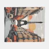 Pariser Vintage-Poster Fleecedecke (Vorderseite (Horizontal))