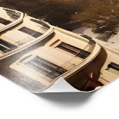 Pariser Vintage-Poster Fotodruck (Ecke)