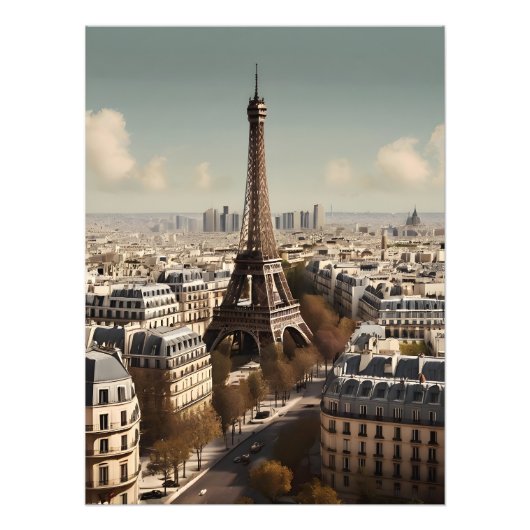 Pariser Vintage-Poster Fotodruck (Vorne)