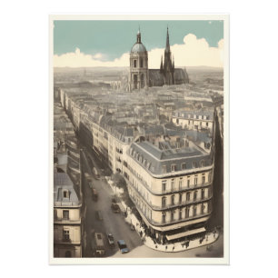 Pariser Vintage-Poster Fotodruck