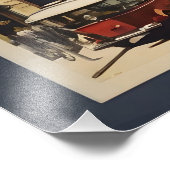 Pariser Vintage-Poster Fotodruck (Ecke)