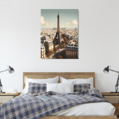Pariser Vintage-Poster Leinwanddruck (Insitu (Schlafzimmer))