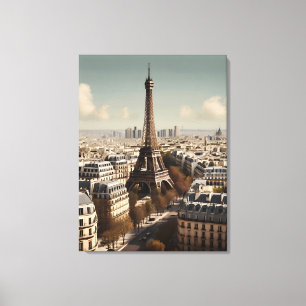 Pariser Vintage-Poster Leinwanddruck